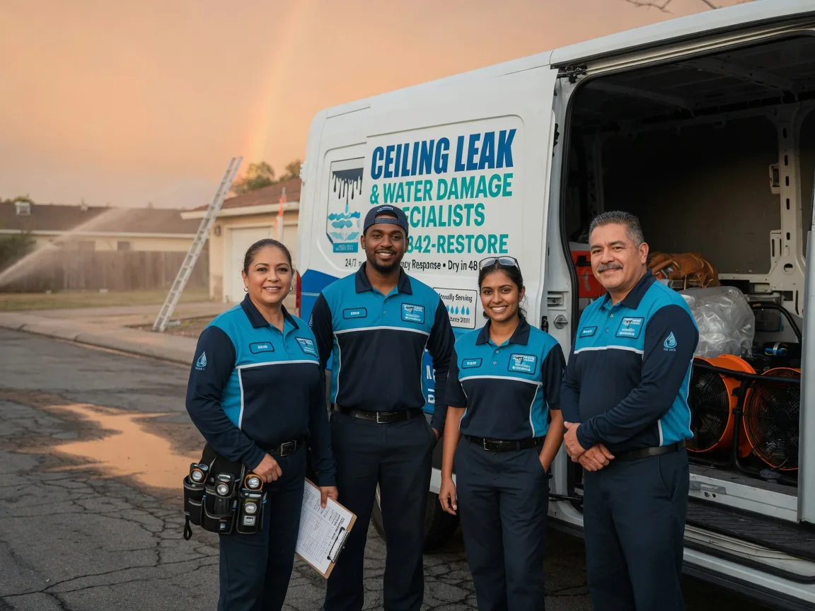 Ceiling Leak Cleanup company in Noble, IL