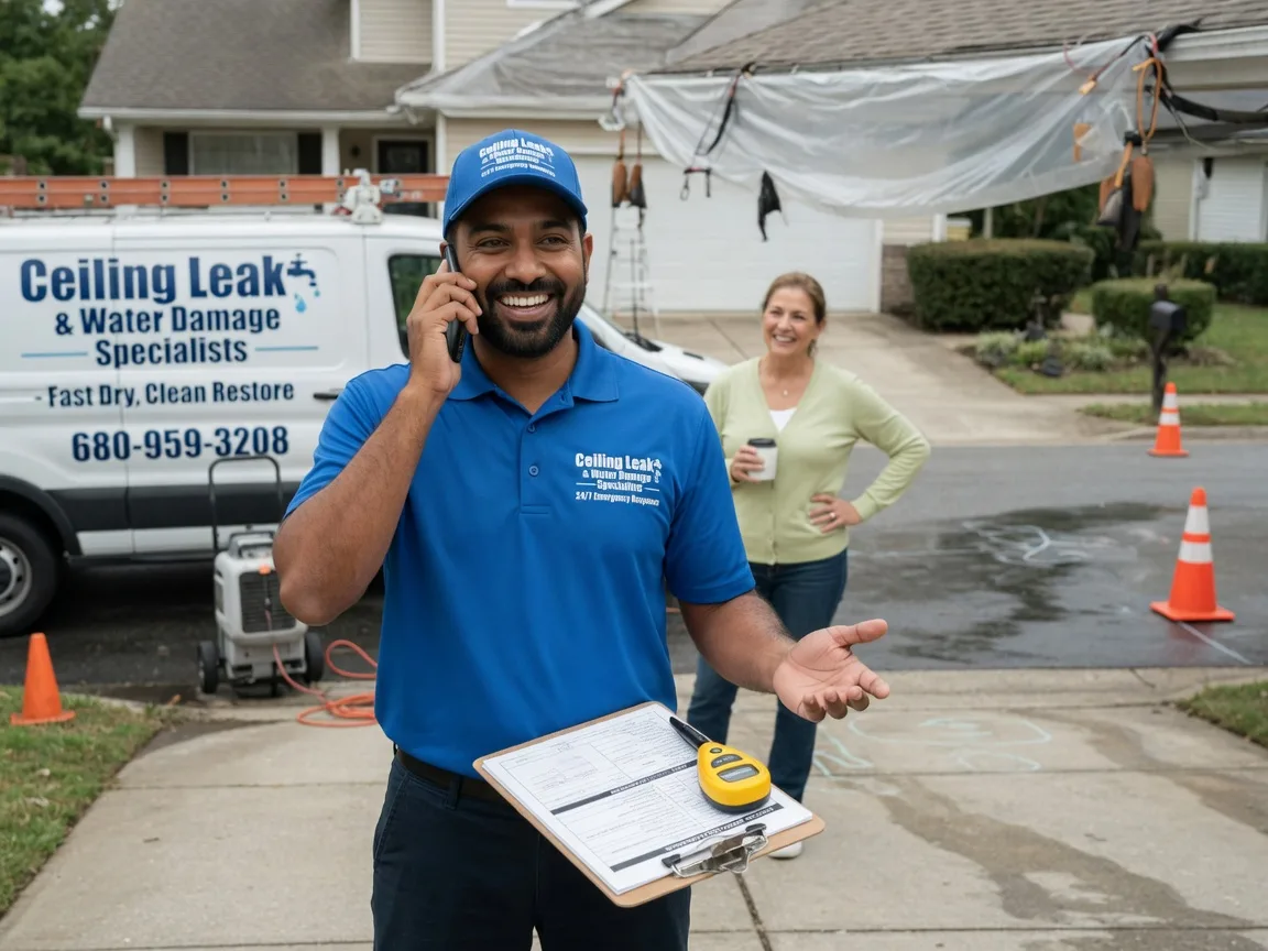 Ceiling Leak Cleanup Noble, IL FAQs